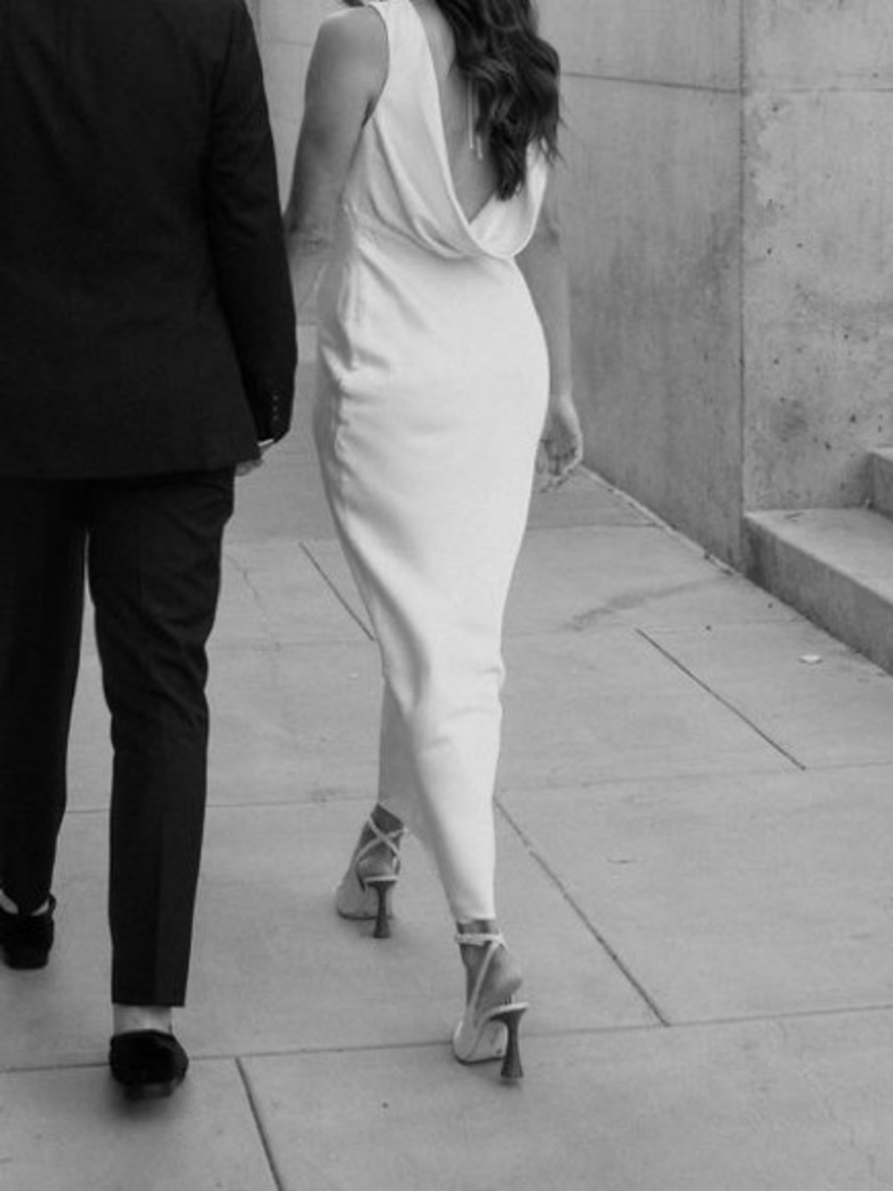 Abercrombie Back Cowl Ivory Slip Maxi Dress - Picture 4 of 7